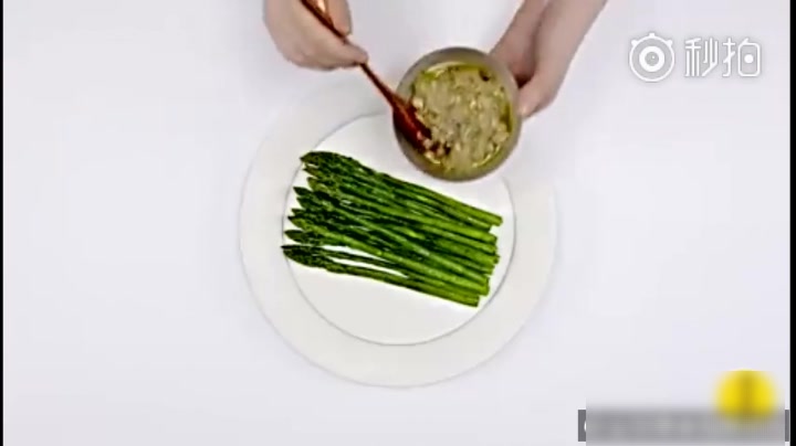 炒芦笋 盐水煮芦笋 干贝蟹肉配煎芦笋