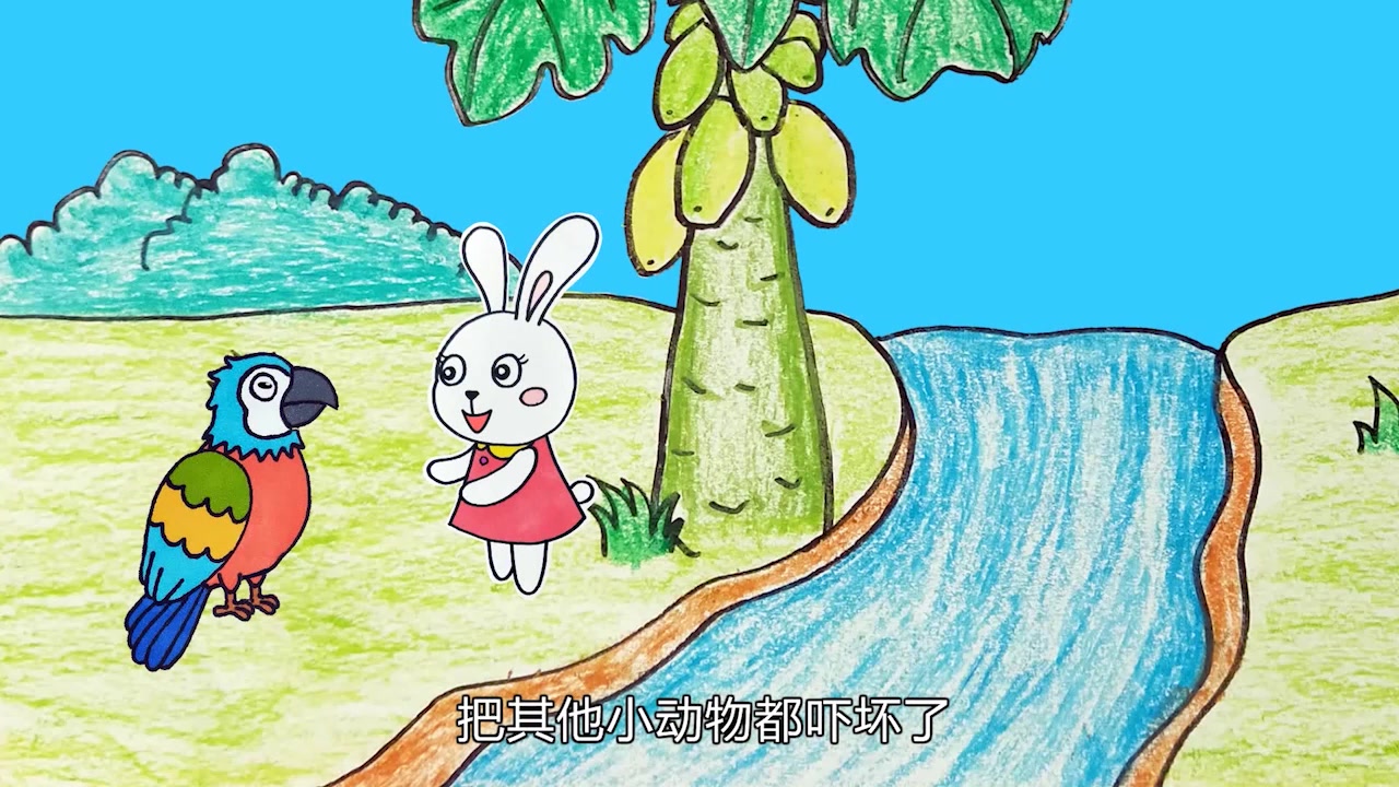 超级创意的卡通简笔画,跟着视频轻松学画画,还有更多趣味小故事