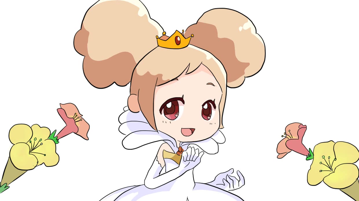 小花仙之夏安安演天鹅公主时穿的服装儿童卡通简笔画