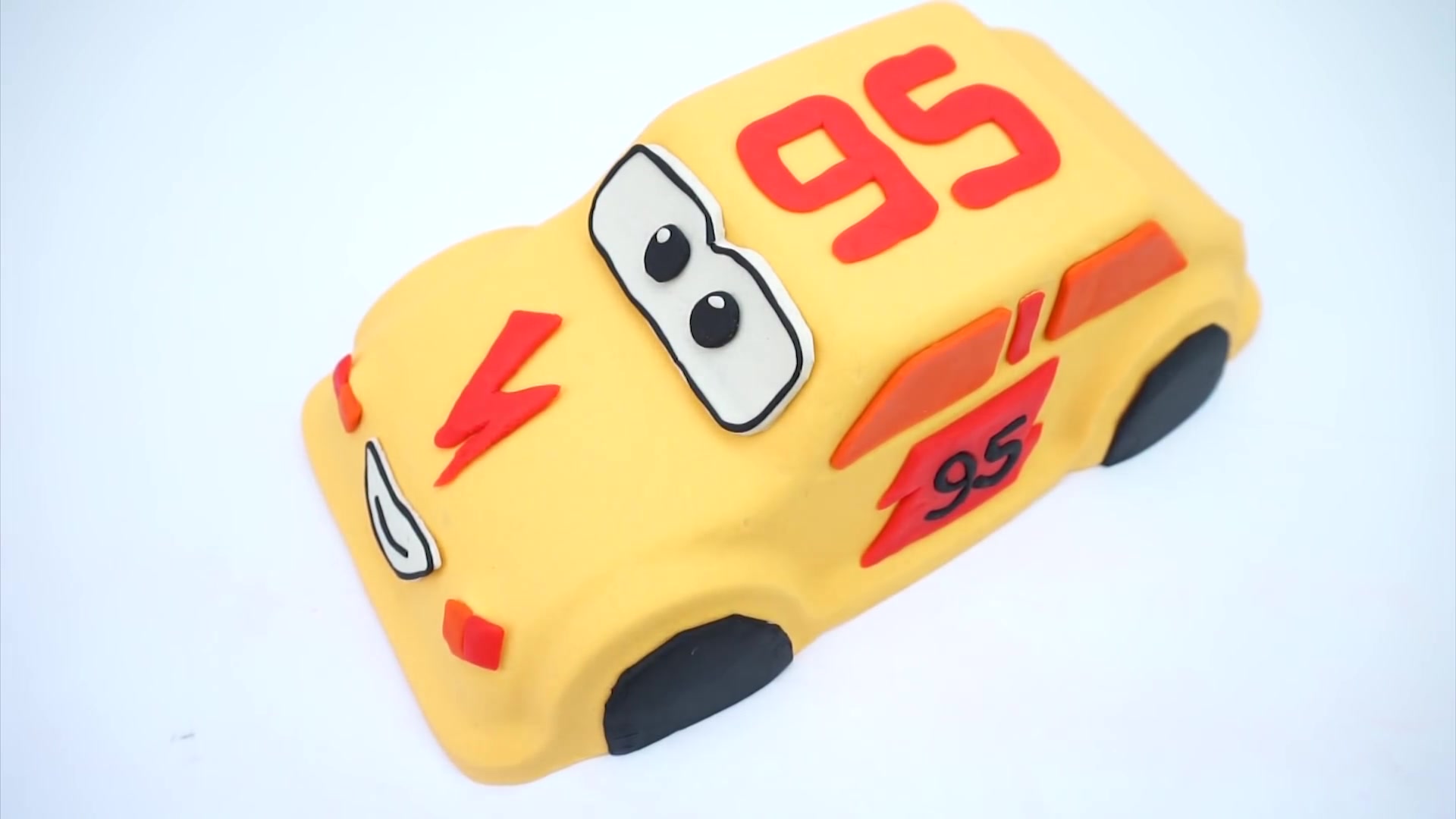 魔法太空沙制作玩具总动员闪电麦昆蛋糕