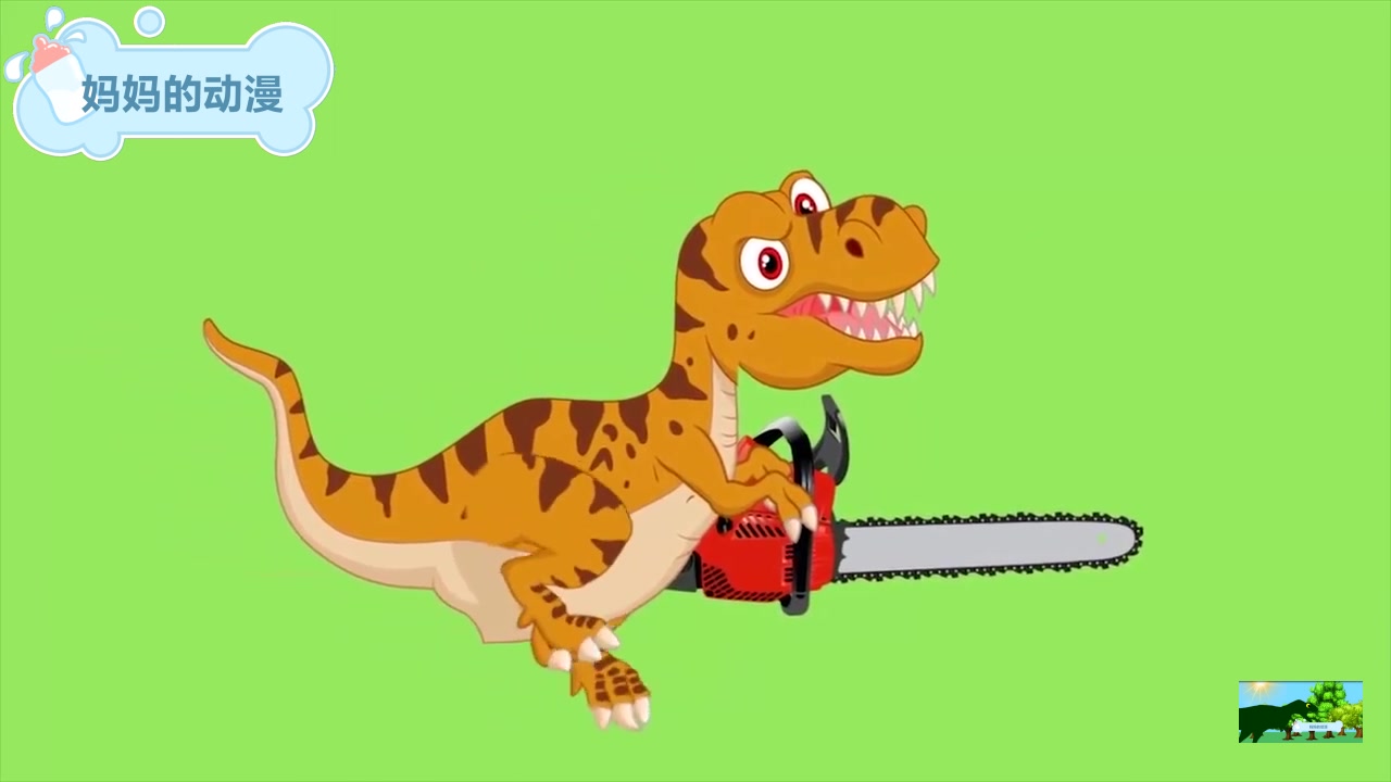 霸王龙想吃肉,使出浑身解数 恐龙动漫