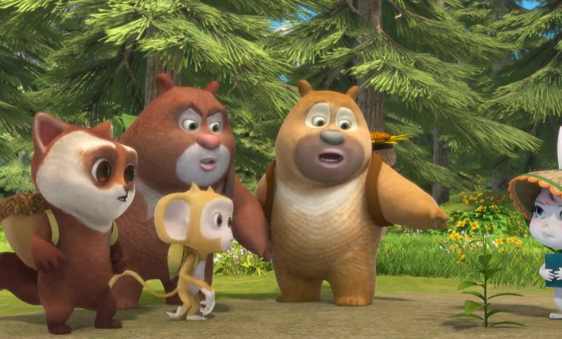 熊熊乐园第2季:熊二和凯特争论,油菜花和白菜花的区别