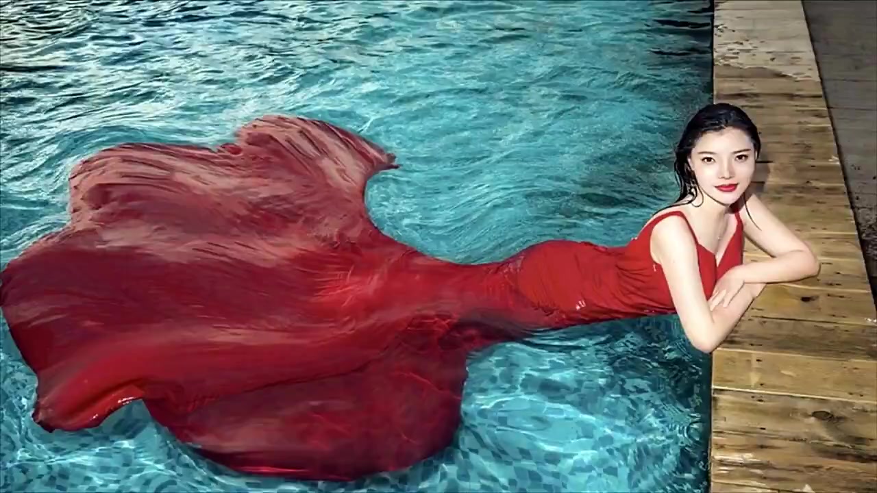 美人鱼系列婚纱照,摄影师真的是太厉害了,效果好美!